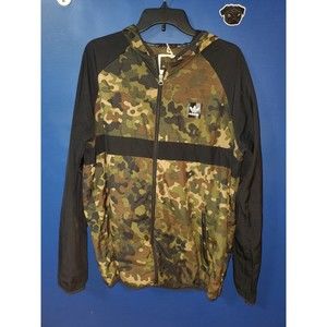 Adidas Camo Windbreaker Size large